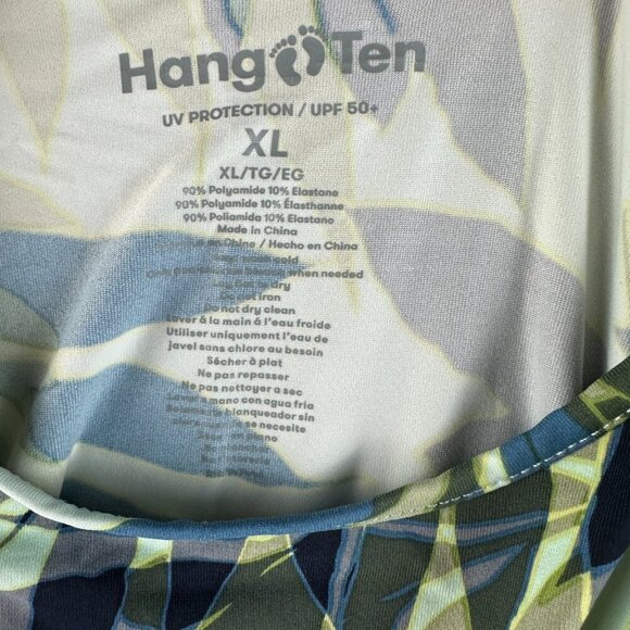 Hang Ten Top Womens XL Stretch Knit Pullover Long Sleeve UV Protection Surf Swim - Picture 4 of 6